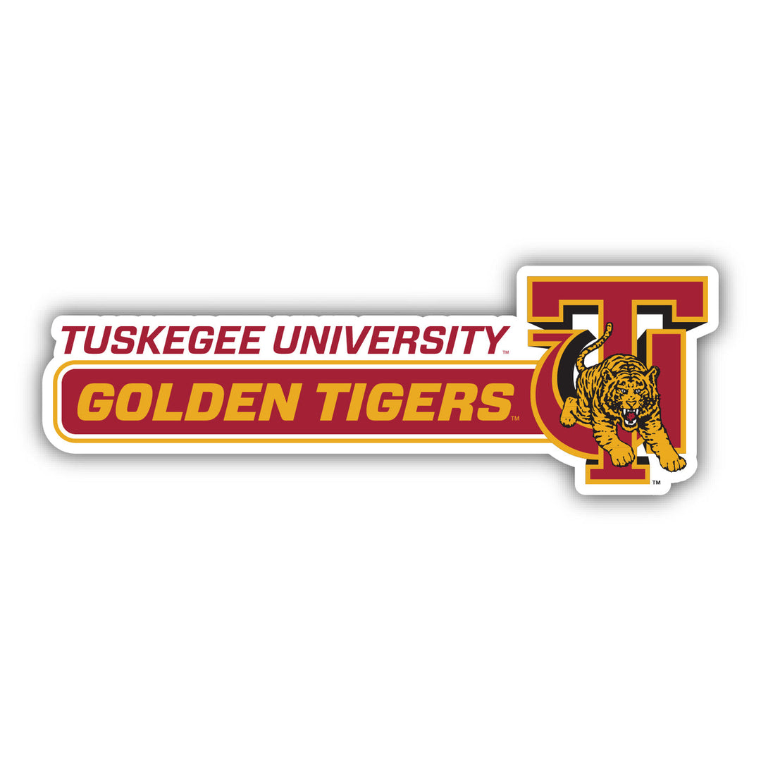 Tuskegee University 4-Inch Wide NCAA Durable School Spirit Vinyl Decal Sticker Image 1