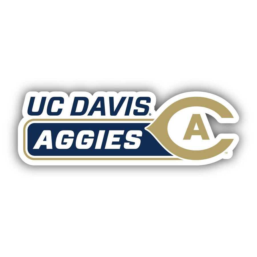 UC Davis Aggies 4-Inch Wide NCAA Durable School Spirit Vinyl Decal Sticker Image 1