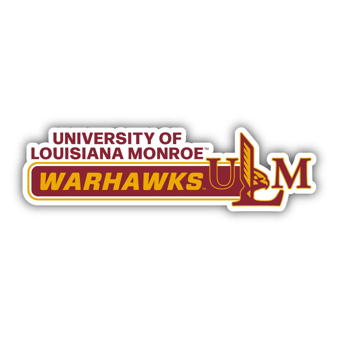 University of Louisiana Monroe 4-Inch Wide NCAA Durable School Spirit Vinyl Decal Sticker Image 1