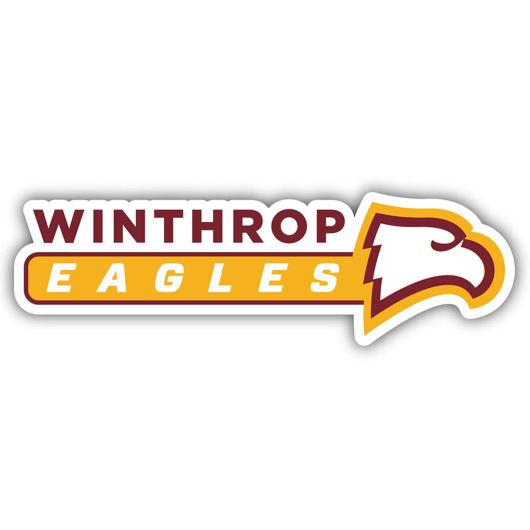 Winthrop University 4-Inch Wide NCAA Durable School Spirit Vinyl Decal Sticker Image 1