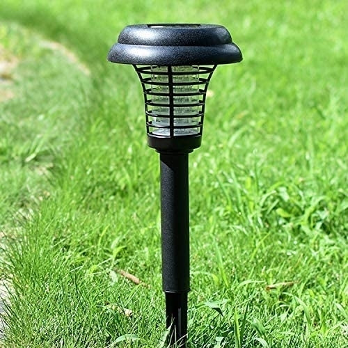 2-Pack Solar LED Garden Light with Bug Zapper Ultra Purple Light Mode Image 4