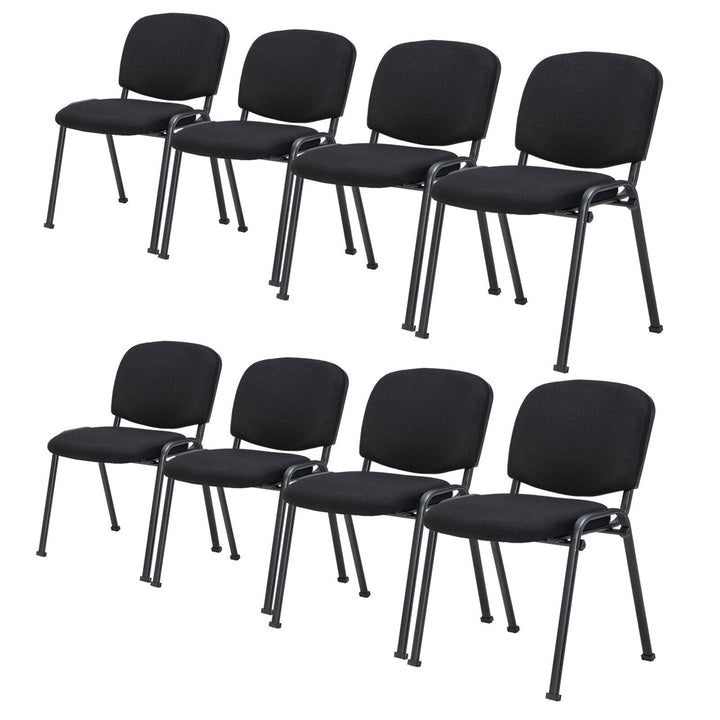 Set of 8 Office Guest Chair Stackable Reception Chair Waiting Conference Room Image 1