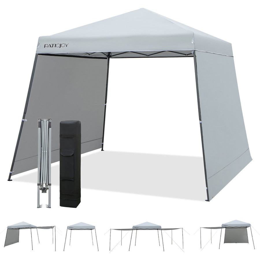 Patio 10 x 10FT Instant Pop-up Canopy Folding Tent w/ Sidewalls and Awnings Outdoor Image 1