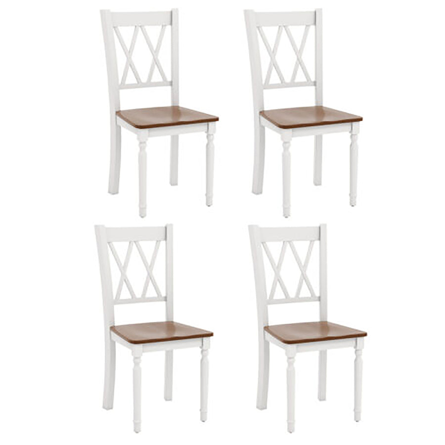 Dining Chairs Set of 4 Wood Farmhouse Dining Room Side Chairs for Home Kitchen Image 1