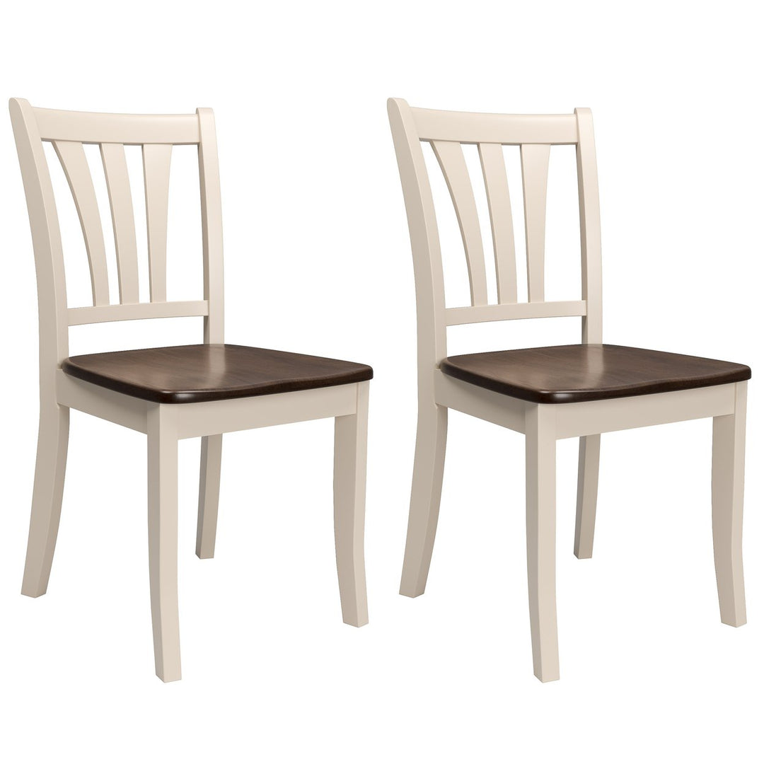 CorLiving Dillon Solid Wood Dining Chairs, Set of 2 Image 1