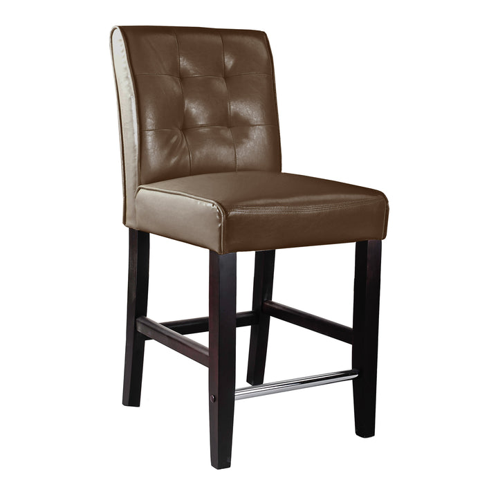 CorLiving Antonio PU Tufted Counter Height Barstool Image 6