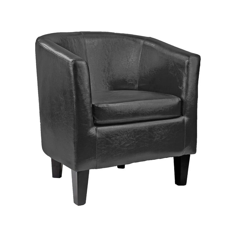 CorLiving Antonio Tub Chair PU Image 1