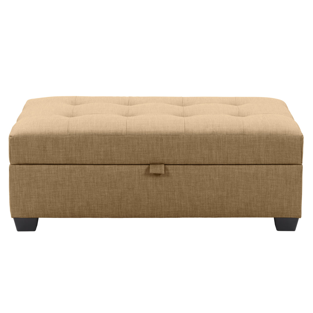 CorLiving Antonio Fabric Storage Ottoman Image 6