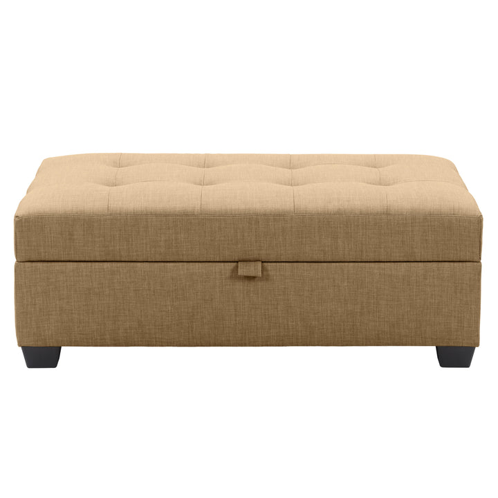 CorLiving Antonio Fabric Storage Ottoman Image 6