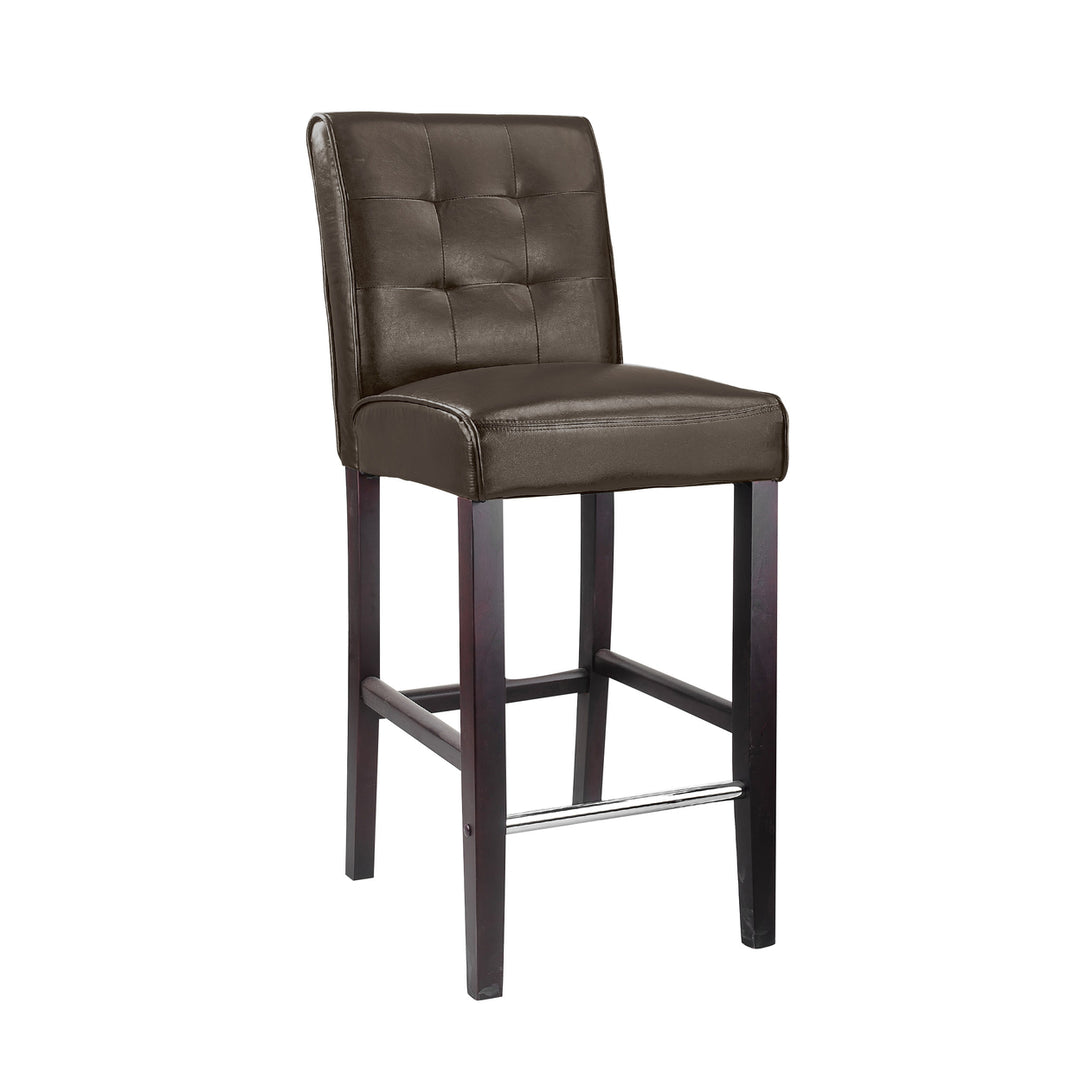 CorLiving Antonio PU Tufted Bar Height Barstool Image 6