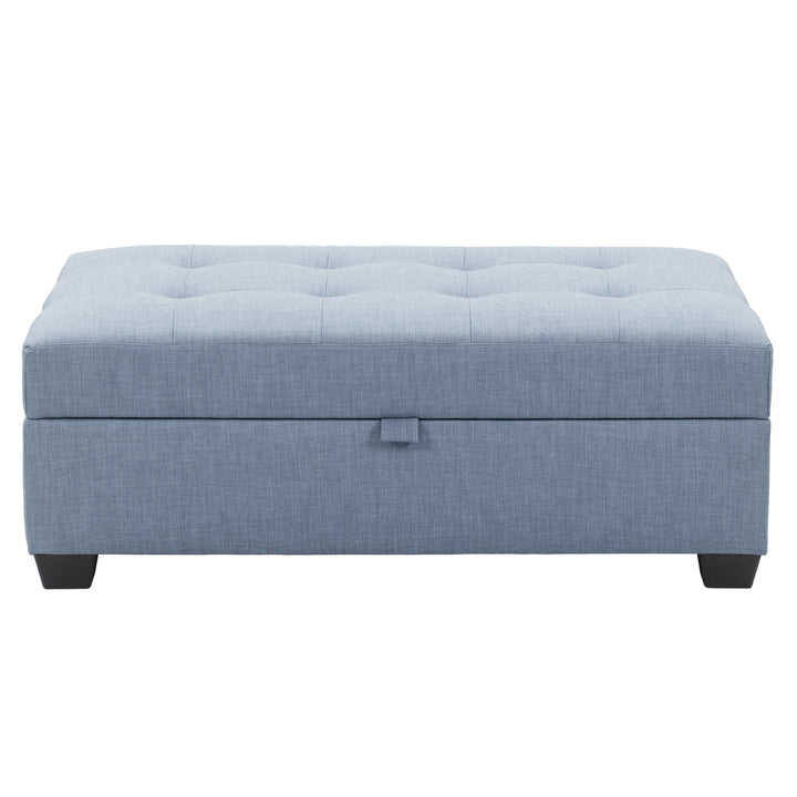 CorLiving Antonio Fabric Storage Ottoman Image 7