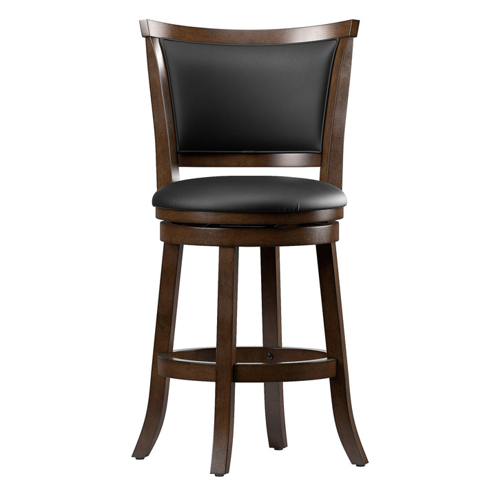 CorLiving Woodgrove Counter Height Wood Barstools, Set of 2 Image 2