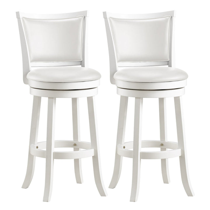 CorLiving Woodgrove Bar Height Wood Barstools, Set of 2 Image 1