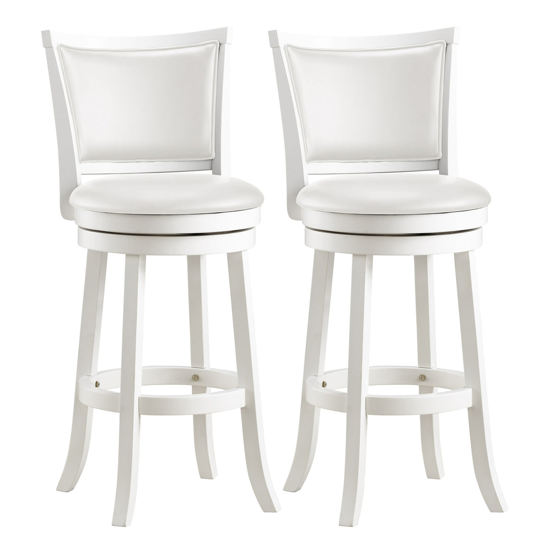 CorLiving Woodgrove Bar Height Wood Barstools, Set of 2 Image 6