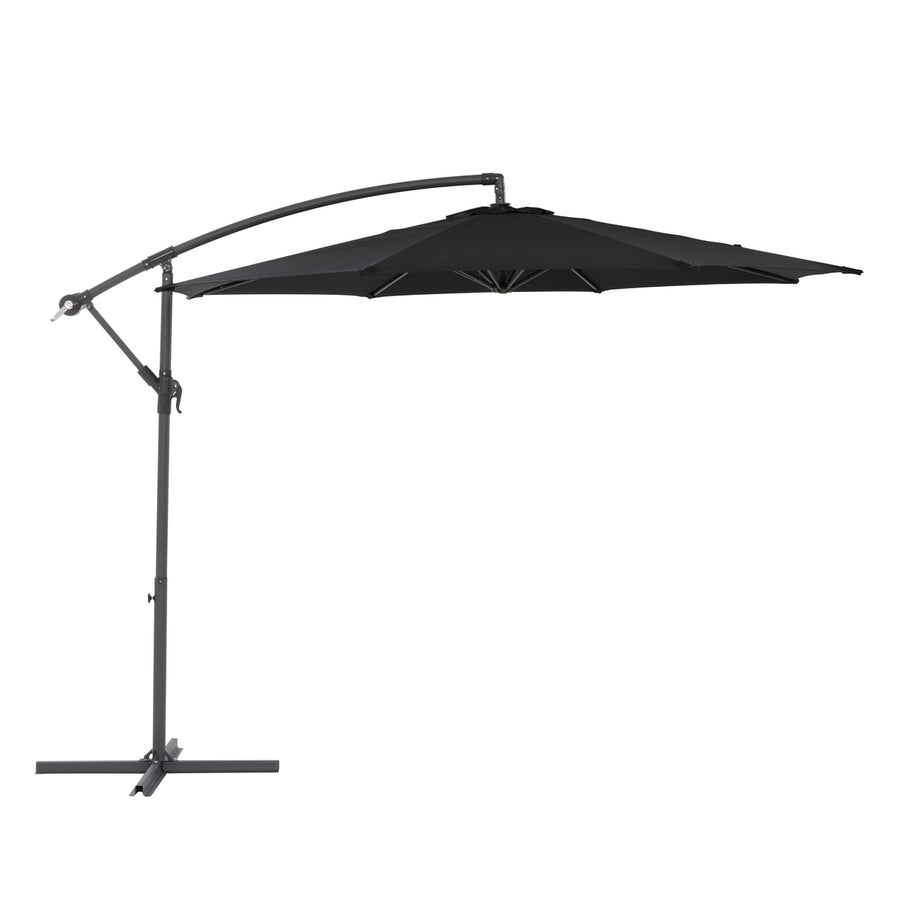 CorLiving 9.5ft UV Resistant Offset Tilting Patio Umbrella Image 1