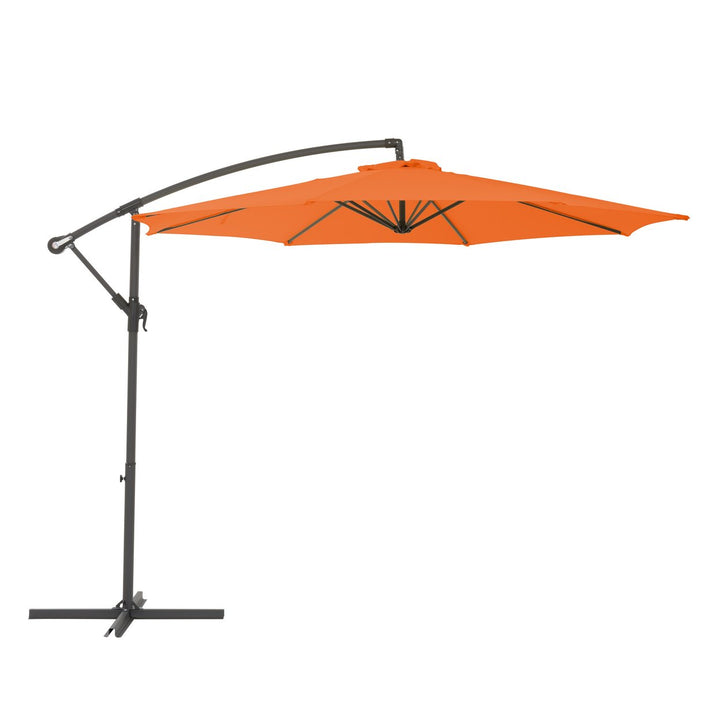 CorLiving 9.5ft UV Resistant Offset Tilting Patio Umbrella Image 1