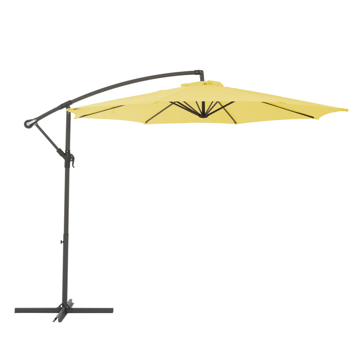 CorLiving 9.5ft UV Resistant Offset Tilting Patio Umbrella Image 4