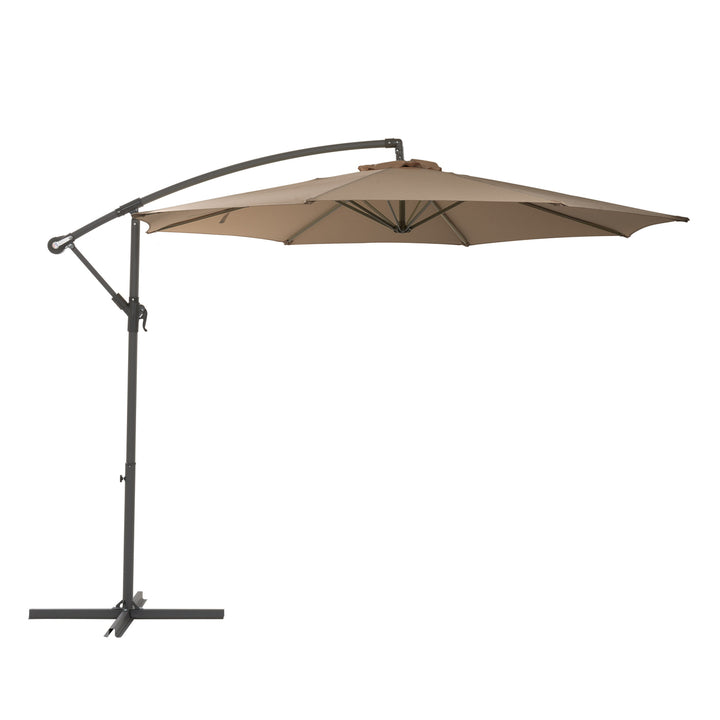 CorLiving 9.5ft UV Resistant Offset Tilting Patio Umbrella Image 5