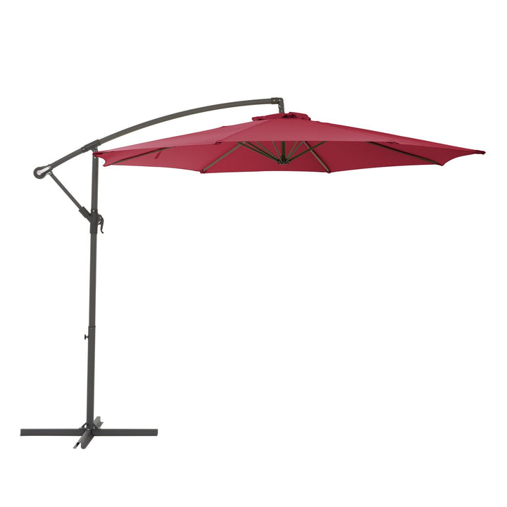 CorLiving 9.5ft UV Resistant Offset Tilting Patio Umbrella Image 8