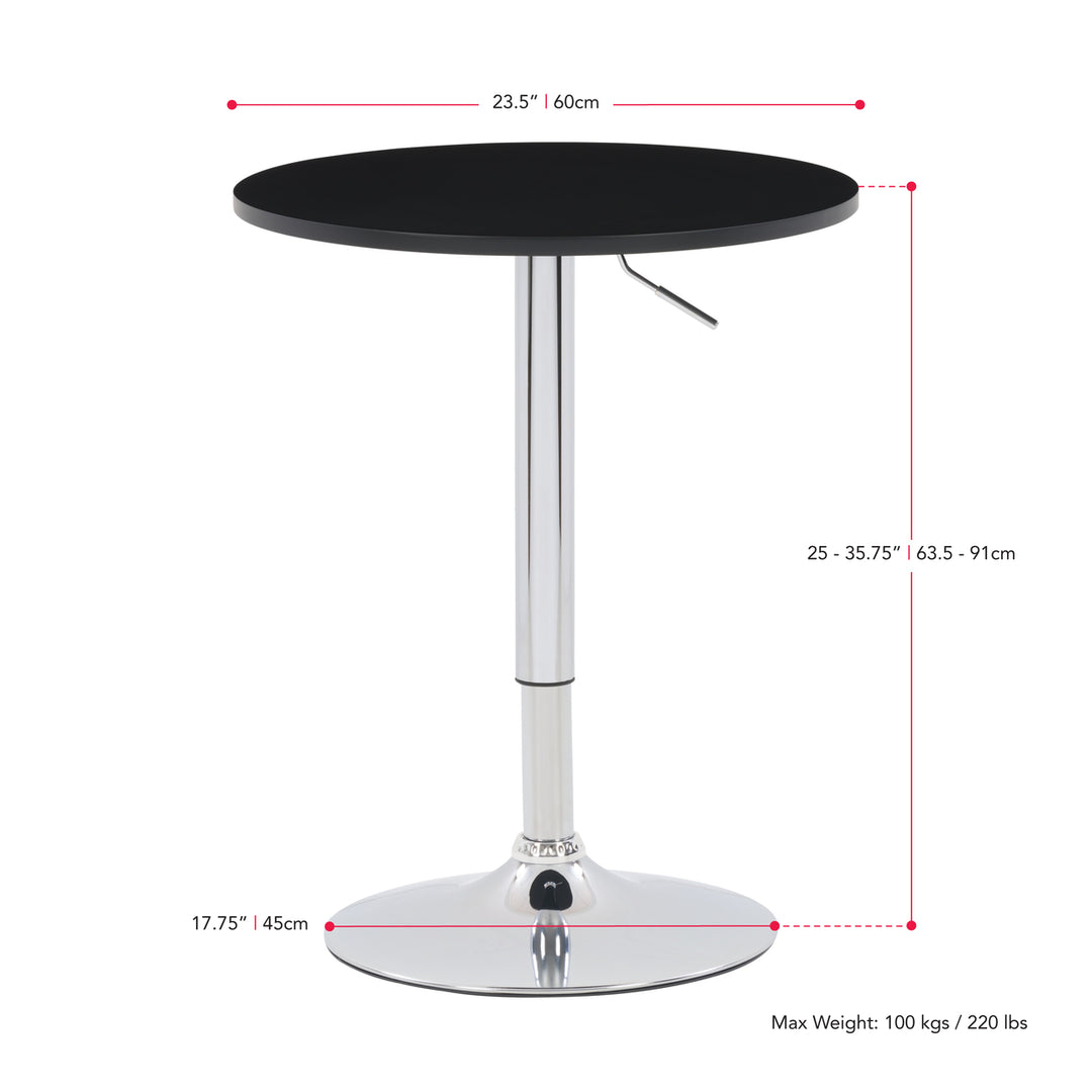 CorLiving Adjustable Round Bar Table Image 4