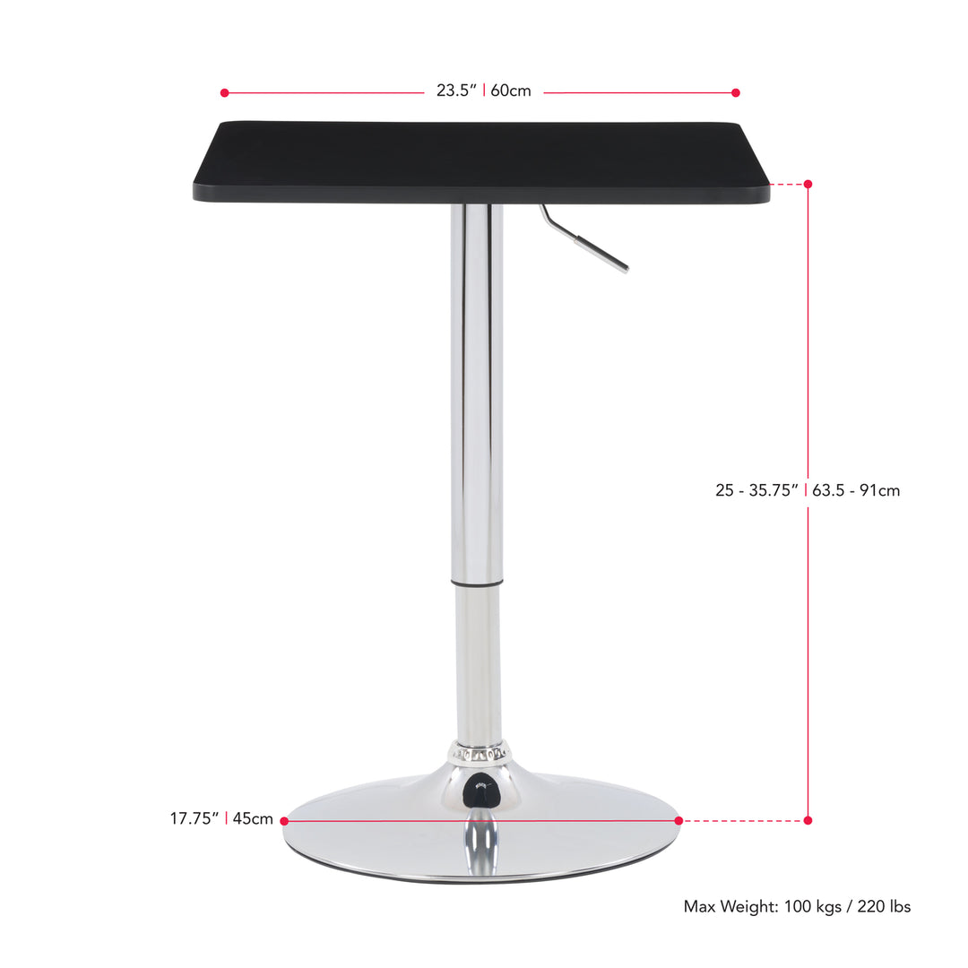 CorLiving Adjustable Square Bar Table Image 4