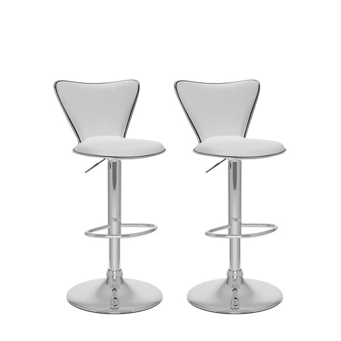 CorLiving Adjustable Angled High Back Barstool, Set of 2 Image 6