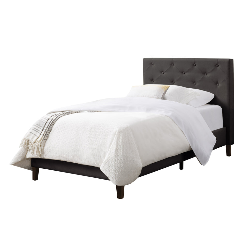 CorLiving Nova Ridge Tufted Upholstered Bed, Twin/Single Image 2