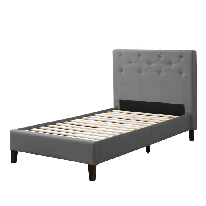 CorLiving Nova Ridge Tufted Upholstered Bed, Twin/Single Image 1