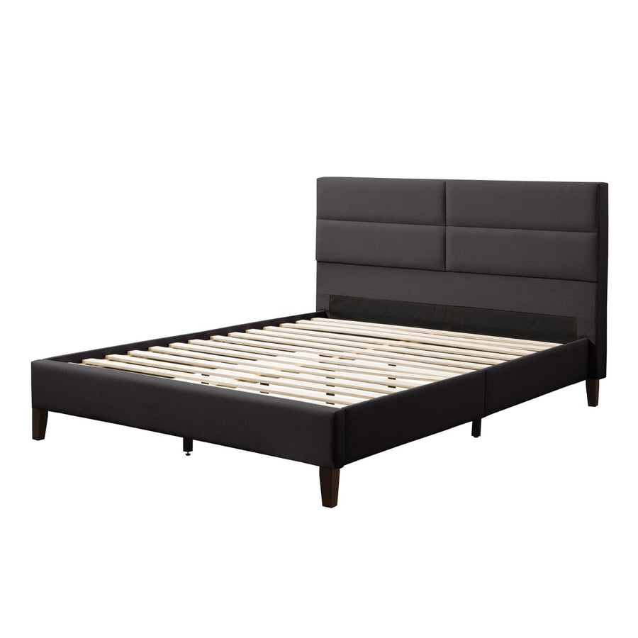 CorLiving Bellevue Upholstered Panel Bed, Queen Image 1
