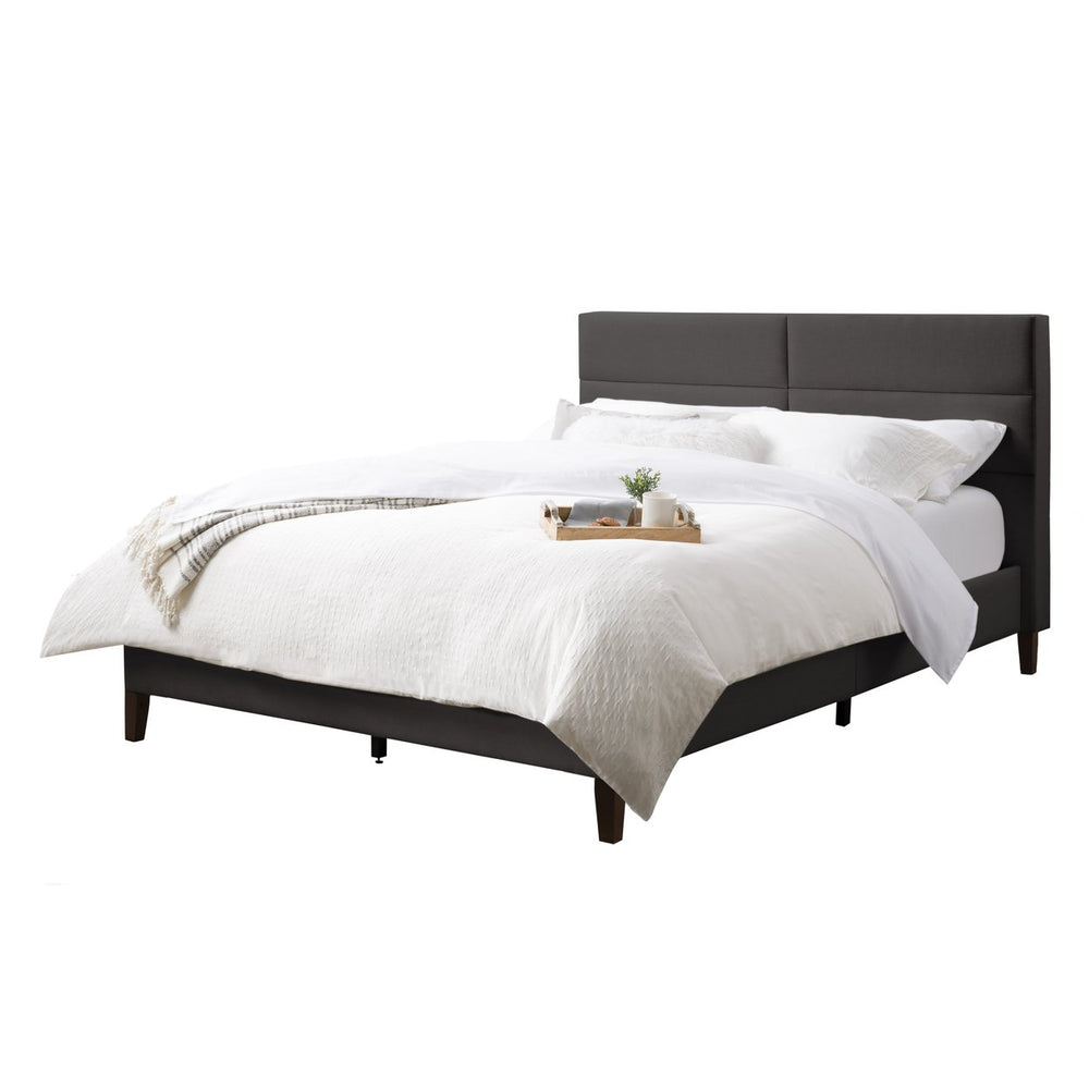 CorLiving Bellevue Upholstered Panel Bed, Queen Image 2