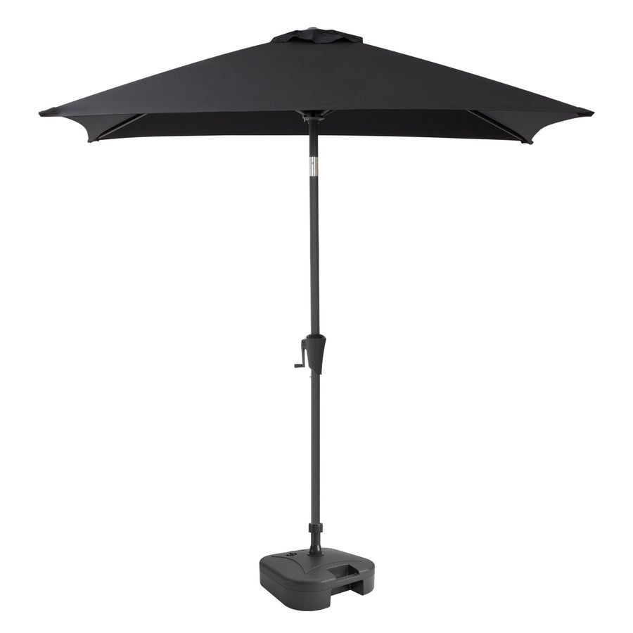CorLiving 9ft Square Tilting Patio Umbrella with Umbrella Base Image 1