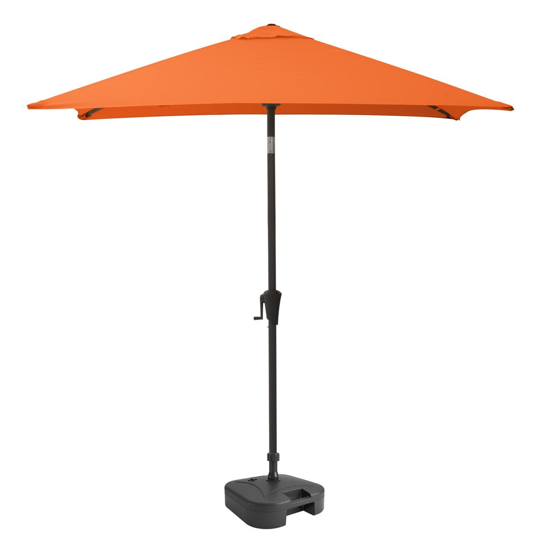 CorLiving 9ft Square Tilting Patio Umbrella with Umbrella Base Image 1