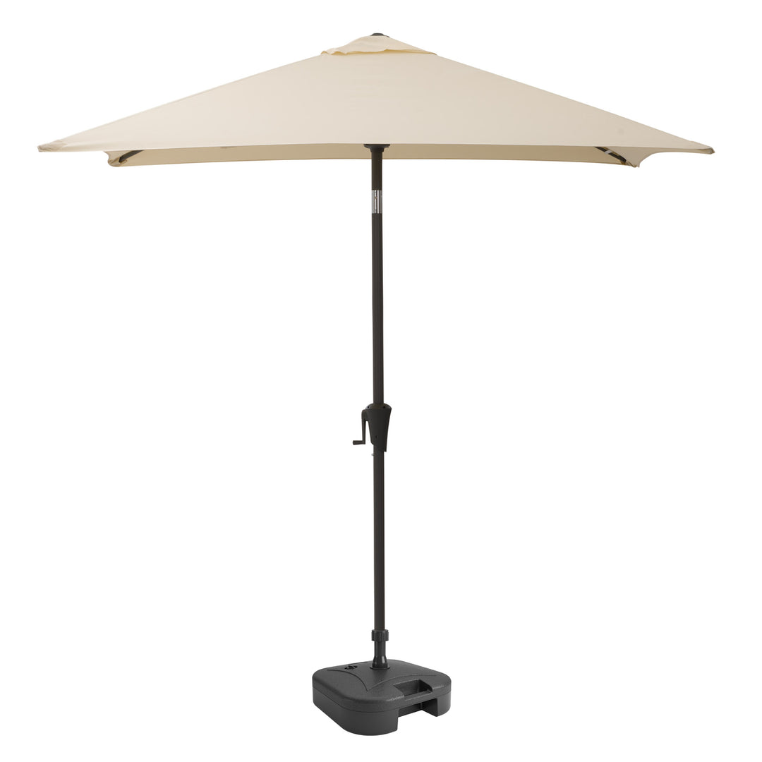 CorLiving 9ft Square Tilting Patio Umbrella with Umbrella Base Image 3