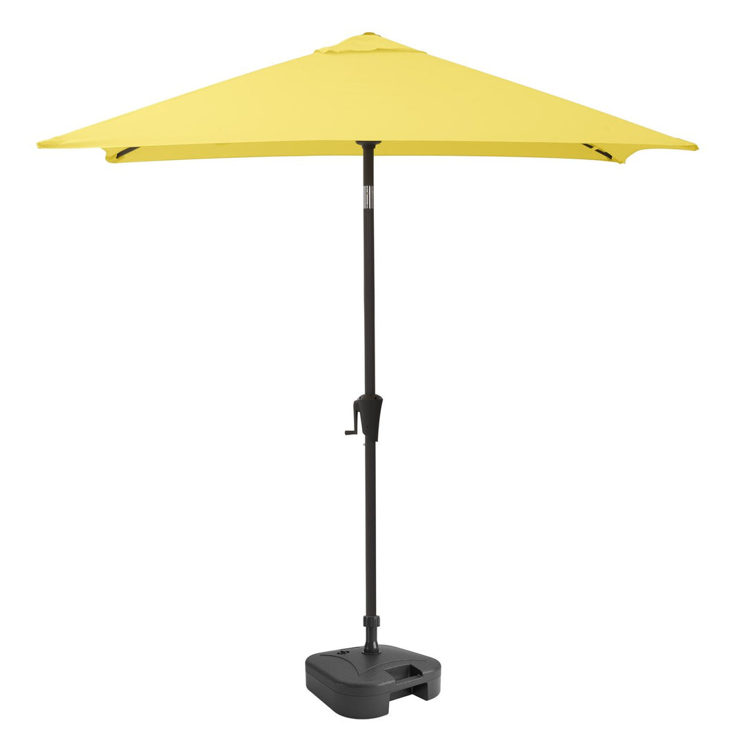 CorLiving 9ft Square Tilting Patio Umbrella with Umbrella Base Image 4