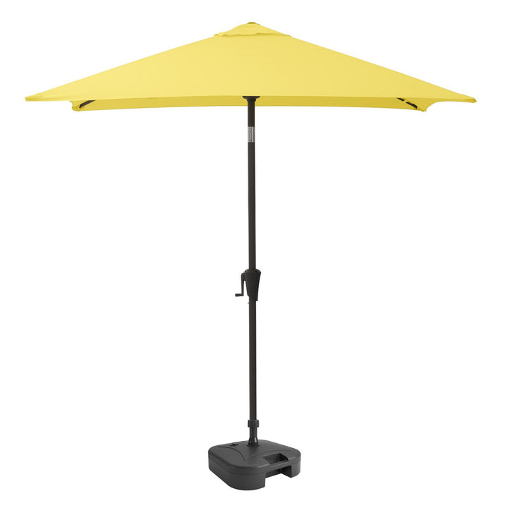 CorLiving 9ft Square Tilting Patio Umbrella with Umbrella Base Image 1