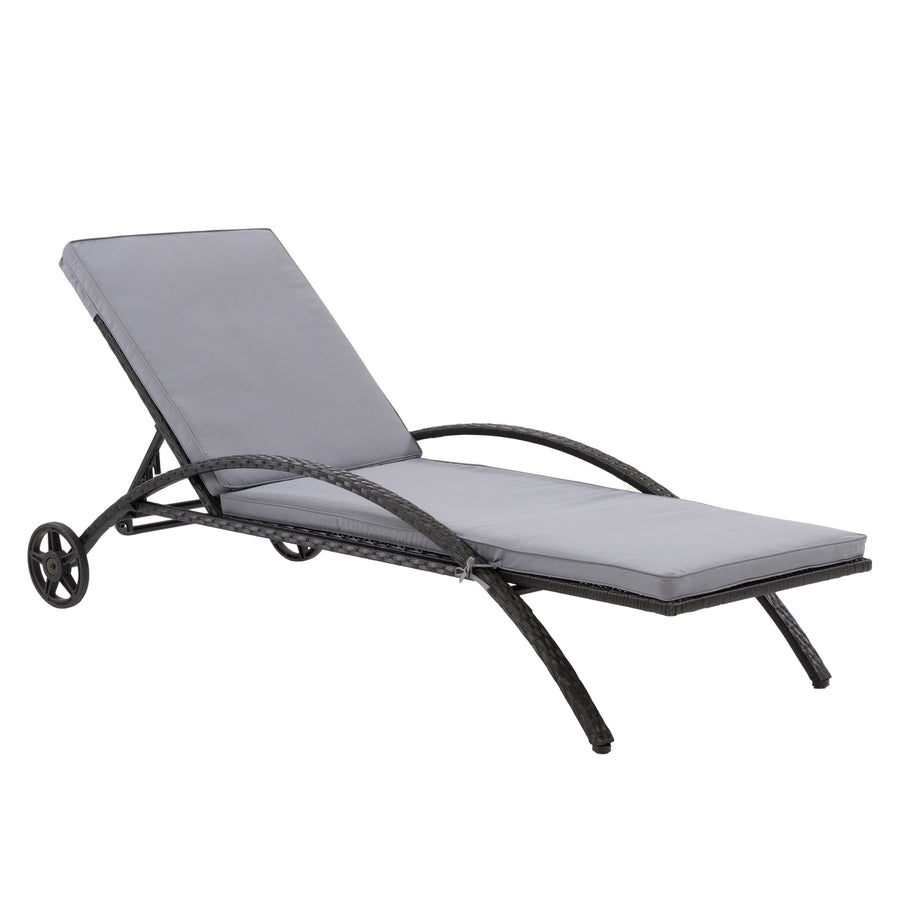 CorLiving Patio Sun Lounger - with Cushions Image 1