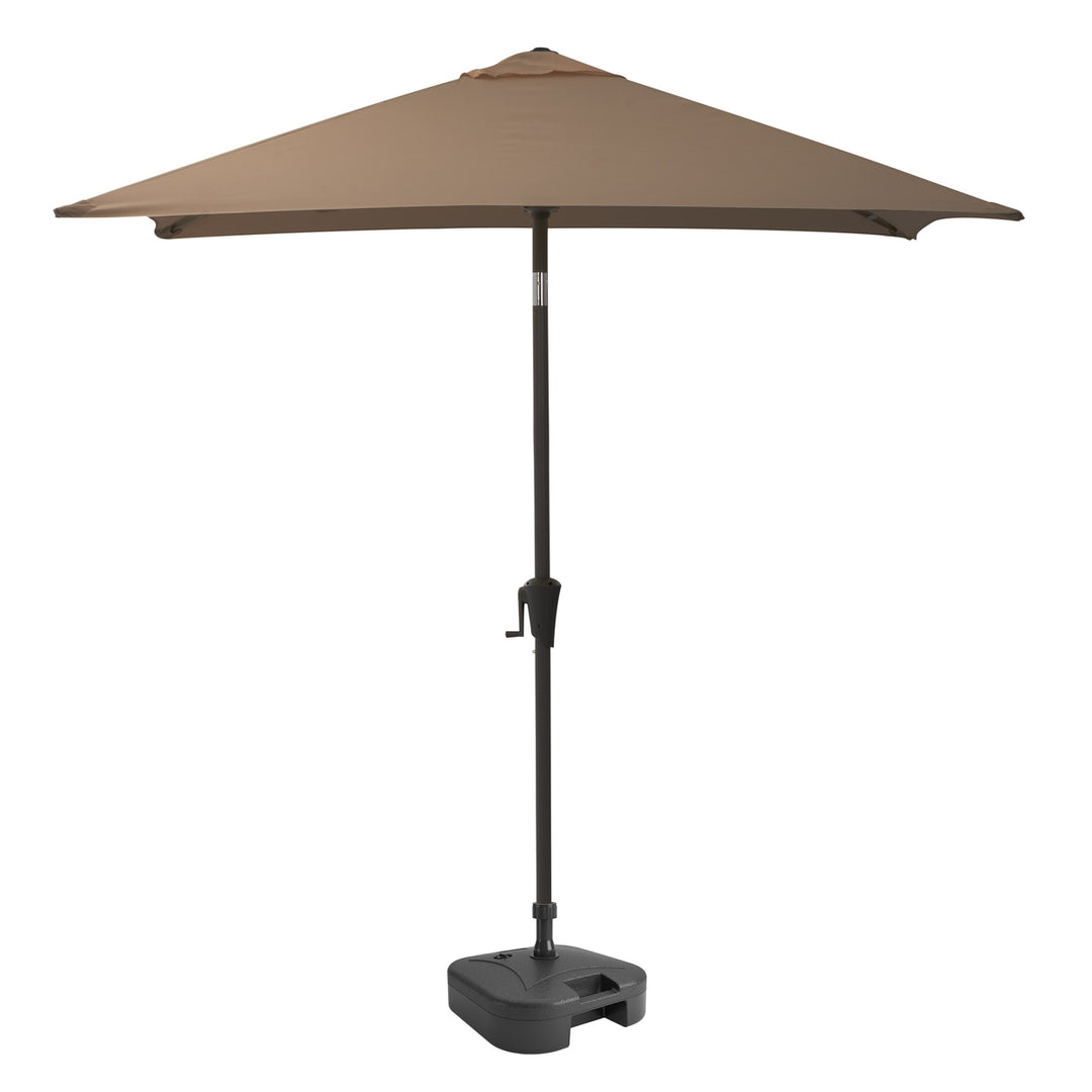 CorLiving 9ft Square Tilting Patio Umbrella with Umbrella Base Image 5