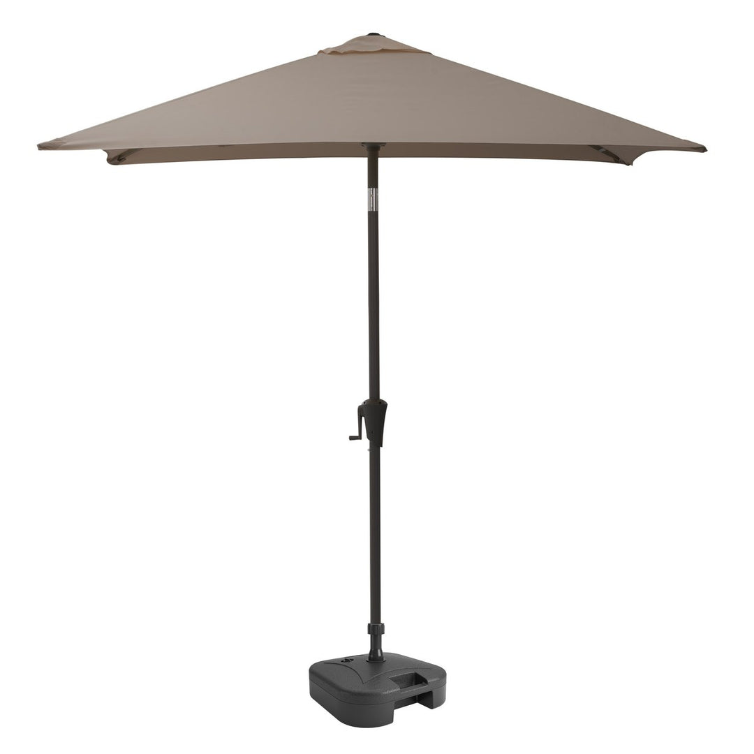 CorLiving 9ft Square Tilting Patio Umbrella with Umbrella Base Image 1