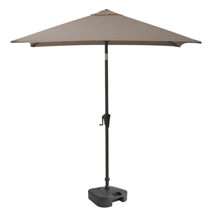 CorLiving 9ft Square Tilting Patio Umbrella with Umbrella Base Image 1