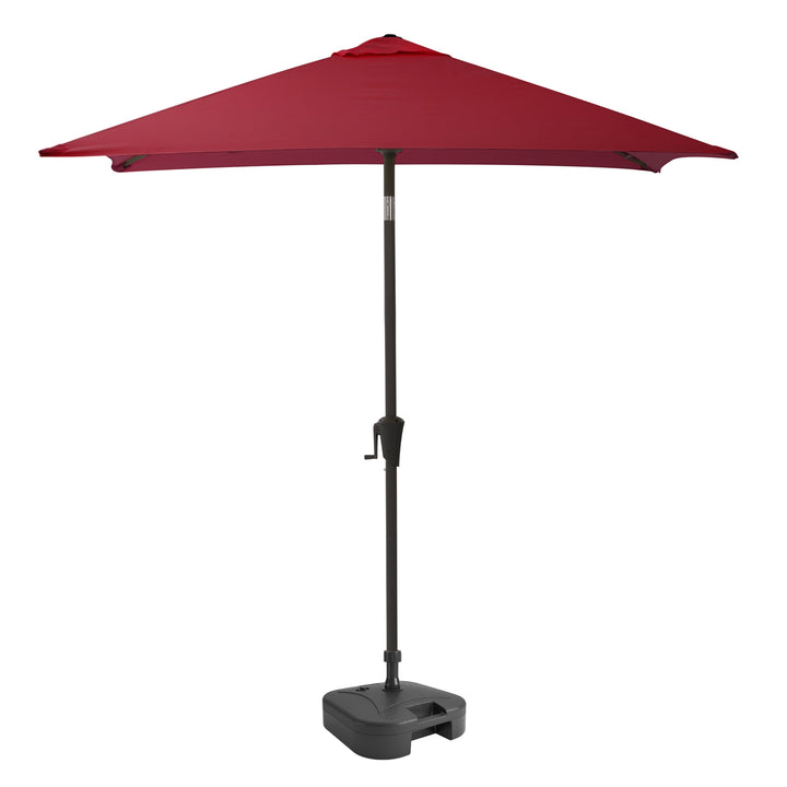 CorLiving 9ft Square Tilting Patio Umbrella with Umbrella Base Image 8