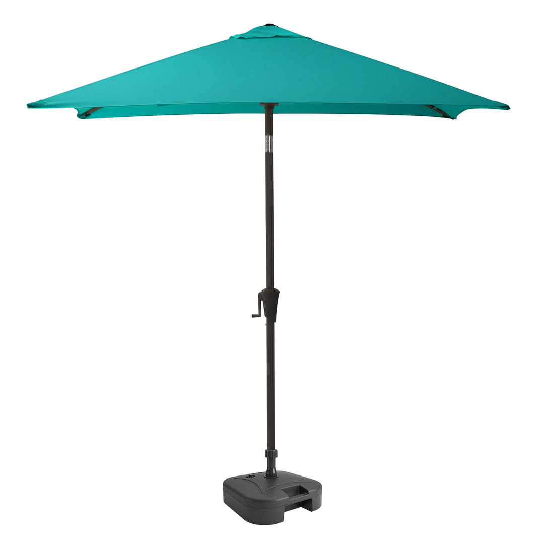 CorLiving 9ft Square Tilting Patio Umbrella with Umbrella Base Image 9