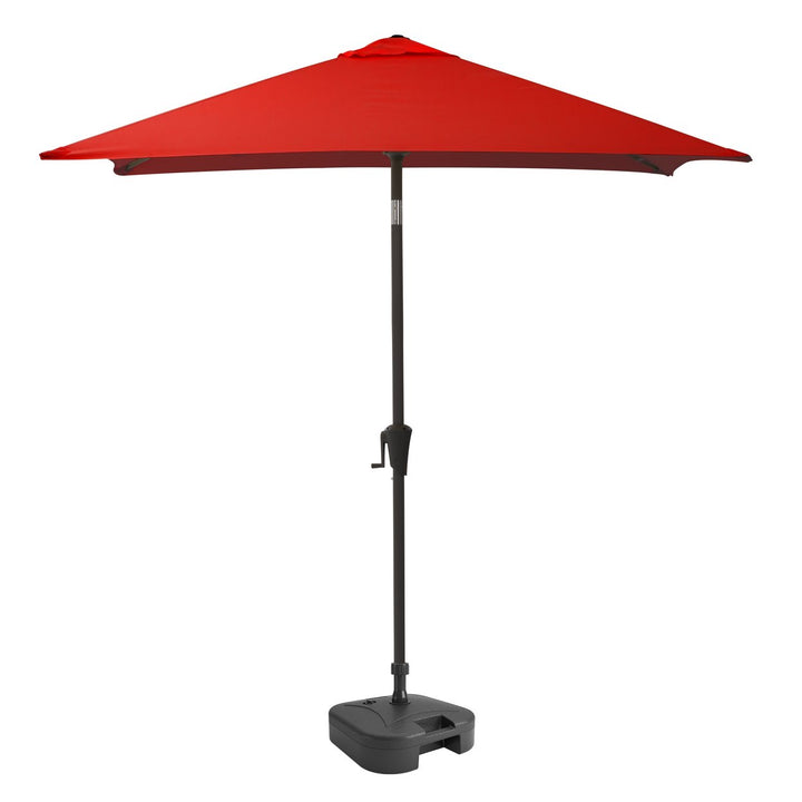 CorLiving 9ft Square Tilting Patio Umbrella with Umbrella Base Image 11