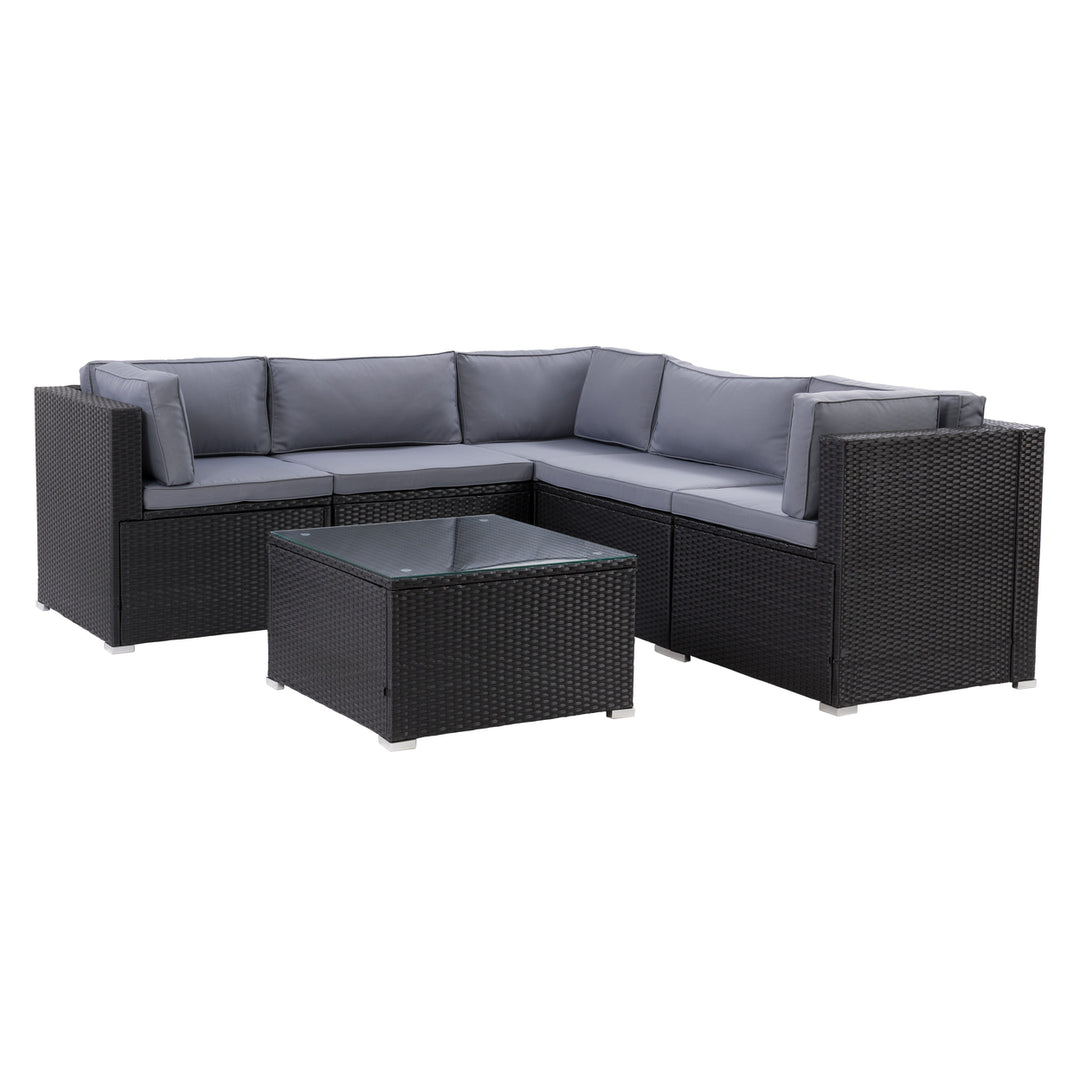 CorLiving Parksville Patio Sectional Set 6pc Image 2