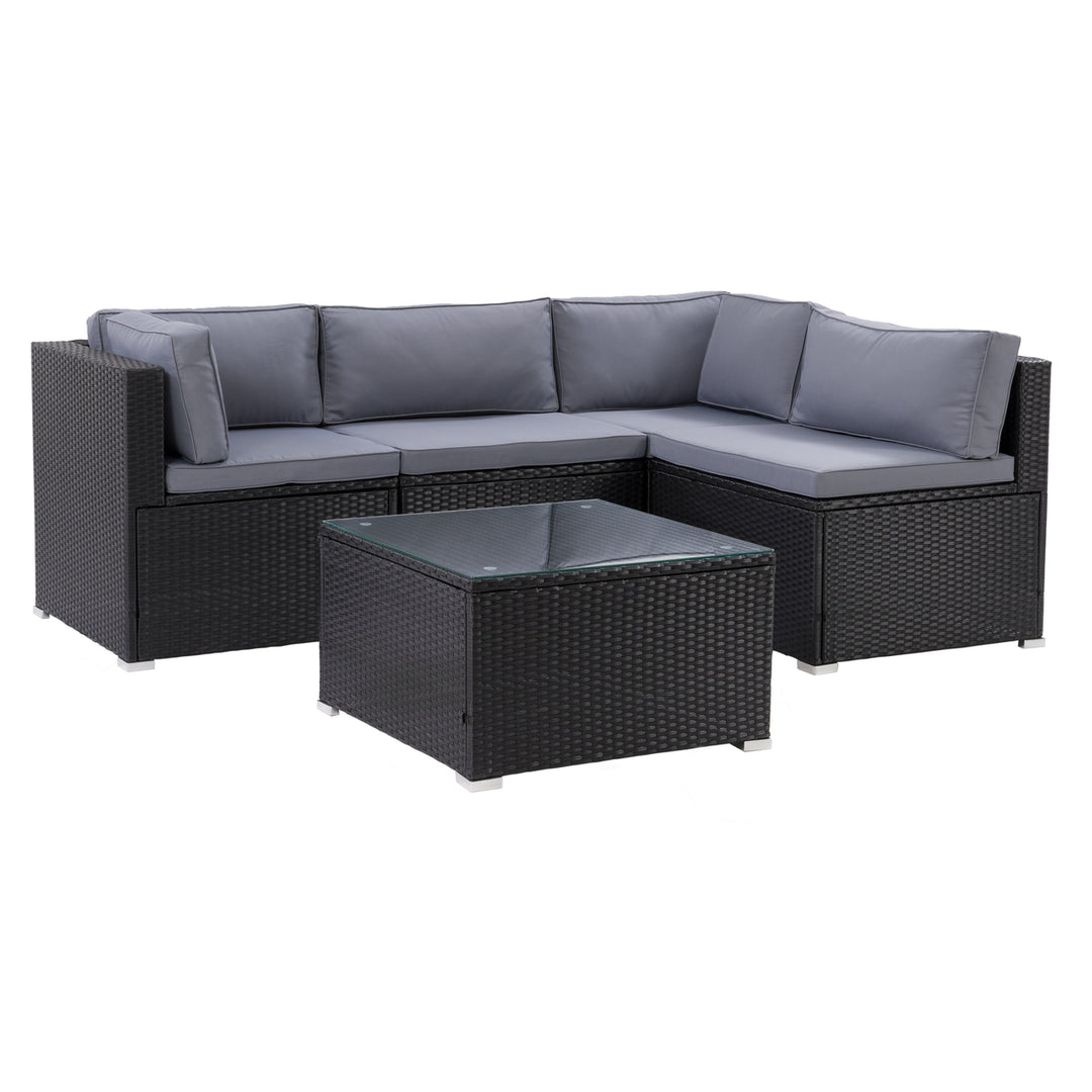 CorLiving Parksville Patio Sectional Set 5pc Image 2