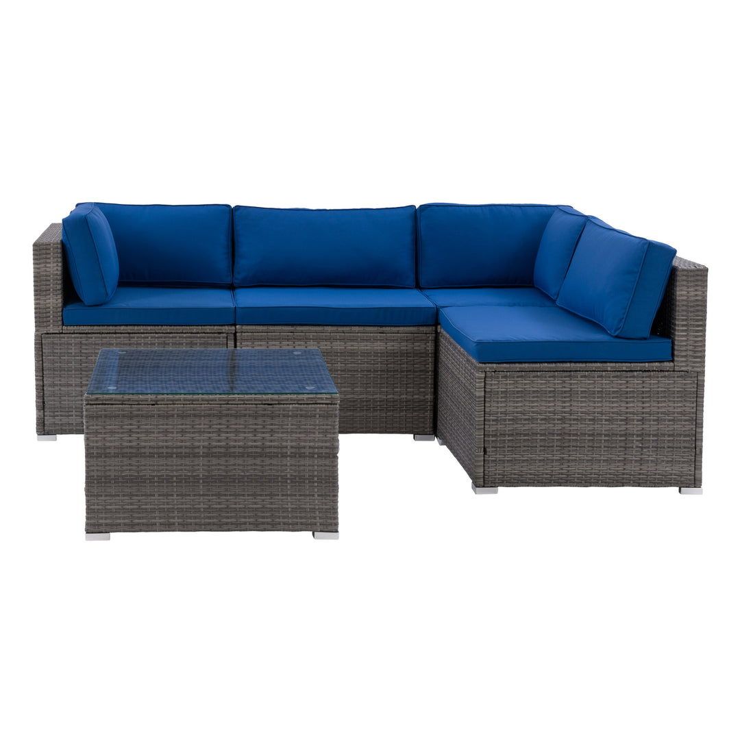 CorLiving Parksville Patio Sectional Set 5pc Image 6