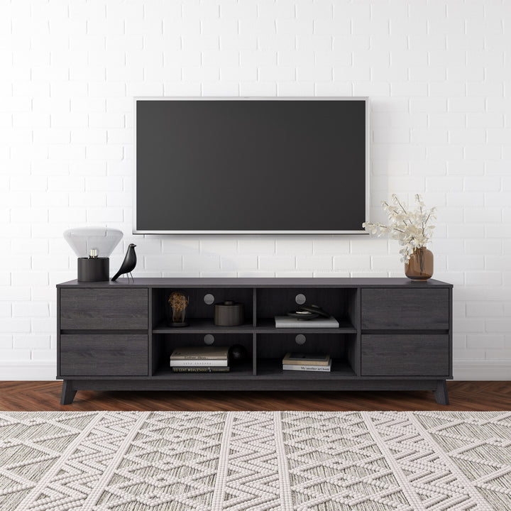 CorLiving Hollywood Wood Grain TV Stand with Drawers for TVs up to 85" Image 2