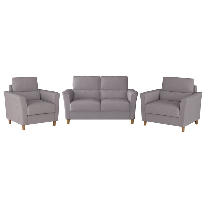 CorLiving Georgia Upholstered Loveseat Sofa and Accent Chair Set - 3pcs Image 1