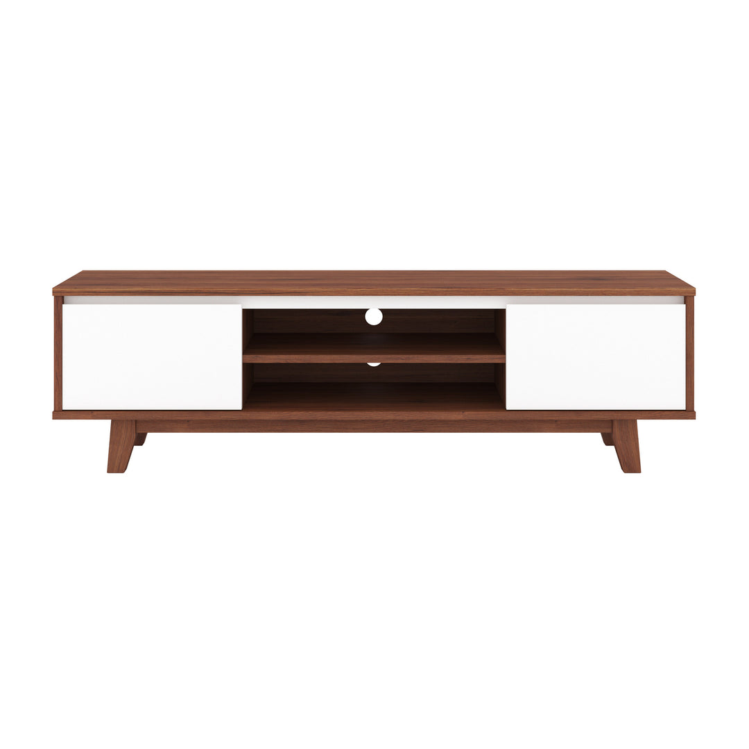 CorLiving Fort Worth Wood Grain Finish TV Stand for TVs up to 68" Image 6