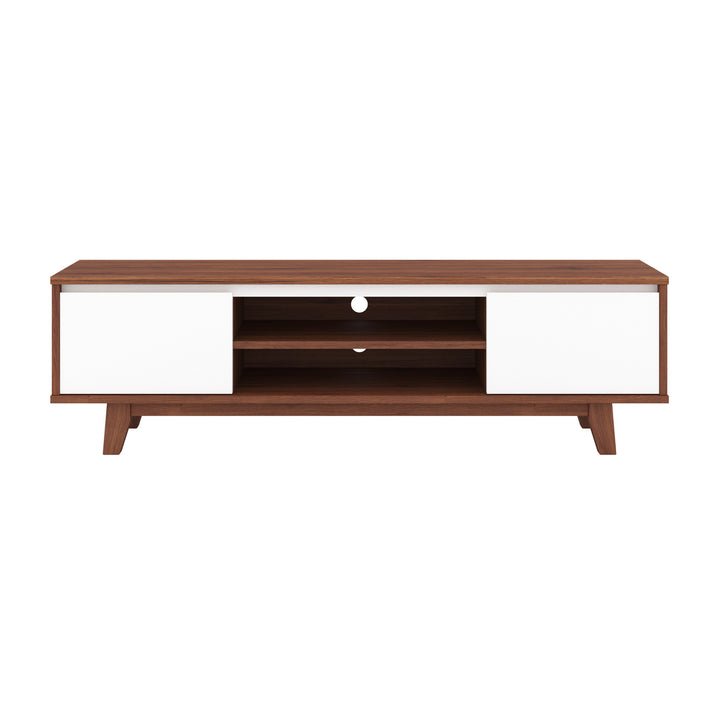 CorLiving Fort Worth Wood Grain Finish TV Stand for TVs up to 68" Image 6