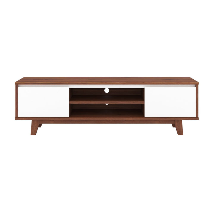 CorLiving Fort Worth Wood Grain Finish TV Stand for TVs up to 68" Image 1